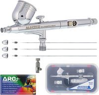 Set profesional Master Airbrush G233, set de aerógrafo de precision multiuso, de acción dual, impulsado por gravedad. - Arteztik
