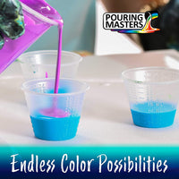 Pouring Masters Silver Dollar Pintura acrílica metálica lista para verter – Premium 8 onzas pre-mezclada a base de agua – para lienzo, madera, papel, manualidades, azulejos, rocas y más - Arteztik
