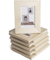 Madera maciza de bricolaje Unfinished Picture Frame 4 x 6 inches ideal para Kid 's Proyectos de Arte Craft – Conjunto de 10 - Arteztik
