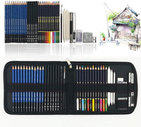 Lápices de dibujo para dibujo, 41 lápices de dibujo, lápices de colores, juego de arte con herramienta de dibujo en estuche con cremallera emergente, regalo perfecto para principiantes, niños o cualquier artista aspirante. - Arteztik
