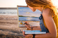 AIT Art - Juego de 5 pinceles de pintura pura Kolinsky rusa, hechos a mano en los Estados Unidos, mejor calidad para los últimos detalles con aceite, acrílico y acuarelas - Arteztik

