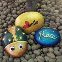 Kit de pintura de roca de castillo de bingo – grandes rocas pulidas para pintar suministros de arte manualidades para niños de 4 – 8 – 12 años pintura acrílica 30 diseños de transferencia ocultar y buscar rocas de río regalos para niños y niñas - Arteztik
