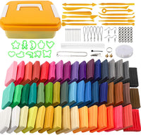 Holicolor arcilla de polímero para hornear y modelar arcilla con herramientas de escultura, rodillo, accesorios para hacer joyas, arcilla para niños y principiantes - Arteztik
