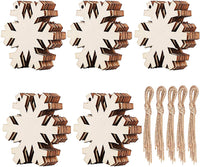 4 piezas grandes sin terminar pintables en blanco de madera de 11.6 x 11.8 pulgadas decoración de festivales de Navidad, árbol de Navidad colgante de madera para niños DIY arte manualidades (letras caseras) - Arteztik
