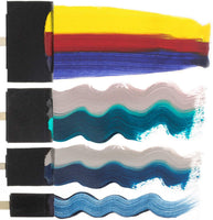 US Art Supply Juego de pinceles de esponja de espuma con mango de madera, paquete variado (20 cepillos), liviano, duradero e ideal para acrílicos, pinturas, barnices, manualidades, arte. - Arteztik
