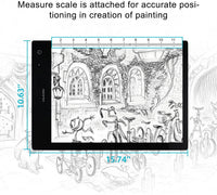 Almohadilla de luz y caja de luz led de 17,7 pulgadas Tracing Artcraft Huion - Arteztik
