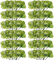 CCINEE - 120 flores artificiales amarillas de papel de 0.591 in para manualidades, álbumes de recortes, suministros de boda, adornos de San Valentín - Arteztik
