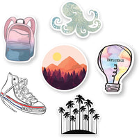 Pegatinas para álbumes de recortes, pegatinas de moda para Hydro Flask pegatinas, VSCO, botellas de agua, pegatinas de conversar, pegatinas súper lindas para Hydro Flask | corte grueso, edición de vinilo seguro para lavavajillas | - Arteztik

