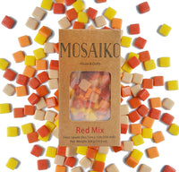 Mosaiko Green Mix 10.58 oz (10.5 onzas) - Azulejos de cristal de mosaico para manualidades, piezas cuadradas manchadas de primera calidad, 0.4 in x 0.4 in, perfecto para decoración del hogar, manualidades de bricolaje, arte de píxeles, juegos infantiles, - Arteztik
