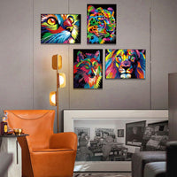 ARTDOT - Juego de 4 kits de pintura de diamante 5D para adultos, perforación completa, arte de diamante para decoración del hogar, 12 x 16 pulgadas - Arteztik
