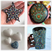 Jantens 59 piezas Mandala Dotting herramientas Set con una cremallera azul impermeable bolsa de almacenamiento para pintura rocas, Mandella Art y bocetos suministros de arte - Arteztik

