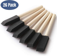 Bates- Pinceles de pintura de espuma, 26 unidades, 1 pulgada, esponja, esponja, pincel de pintura, pinceles de espuma, pinceles de espuma para pintura, cepillos de espuma para manchas, esponjas de pintura, cepillos de espuma para mod Podge - Arteztik
