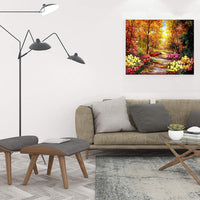 Layaw 2 unidades de pintura por números para adultos y niños – Pintura acrílica al óleo DIY por kits de números de 16 x 20 pulgadas (paisaje + Tranquil Lake) - Arteztik
