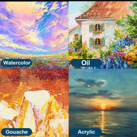 Juego de pinceles de pintura acrílica – 10 tamaños diferentes de pinceles de pintura para acuarela acrílica óleo Gouache – Regalo perfecto para principiantes, adultos, estudiantes o profesionales - Arteztik
