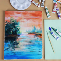 TBC The Best Crafts lienzo estirado de 8 x 10 pulgadas, lienzo mediano para óleo, acrílico y otros medios de pintura, paquete de 10 unidades - Arteztik
