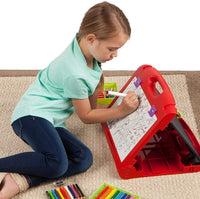 Faber-Castell Do-Art - Caballete de viaje 3 en 1, 30 piezas, caballete de mesa para niños con suministros de arte, multicolor - Arteztik
