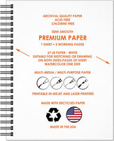 Design Ideation - Cuaderno de bocetos para acuarela: libro de proyectos creativo para lápiz, tinta, marcador, carbón y acuarelas. Ideal para arte, diseño y educación. 8.5 x 11.0 in. - Arteztik
