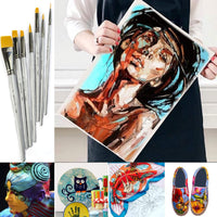 Pinceles de pintura Artista para Pintura Acrílica Aceite de acuarela - Brochas de pintura corporal y facial Best Art Supplies - Juego de 7 pinceles para adultos y niños - Arteztik
