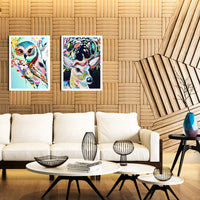 Juego de 4 kits de pintura de diamante 5D con diamantes de imitación para decoración de pared del hogar (lienzo de 12.0 x 16.0 in) - Arteztik
