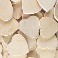 Ronda Forma de Corazón Unfinished 1.3" Madera Cutout chips de círculos para Juego de tablero piezas, Arts & Crafts Proyectos, ornamentos (50 piezas) por Super Z Outlet - Arteztik
