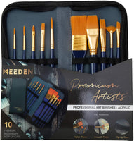 MEEDEN 64 piezas de pintura acrílica Kit con 48 x 0.7 fl oz pinturas acrílicas, pinceles de pintura acrílica, panel de lona, almohadilla de pintura acrílica, paleta cuchillo y esponja de arte, regalo perfecto para artistas, principiantes y adultos - Arteztik

