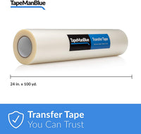 Cinta de transferencia para vinilo, 24 pulgadas x 100 yardas, película transparente con adhesivo de adherencia medio-alta. Cinta de aplicación para gráficos de vinilo. - Arteztik
