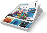 Epoch - Papel de transferencia para impresión de inyección de tinta, 20 hojas de papel de transferencia imprimible premium transparente, tamaño A4 para calcomanías de bricolaje, ideas de regalo, manualidades, velas de cerámica y vasos personalizados - Arteztik
