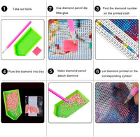 Upins - Kit de pintura con diamantes de imitación para decoración del hogar - Arteztik
