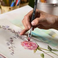 Juego de pinceles de pintura para artistas, 15 tamaños diferentes, pinceles de pintura para pintura acrílica acuarela, aceite de gouache, regalo perfecto para artistas, adultos y niños, cuchillo de pintura y esponja de acuarela. - Arteztik
