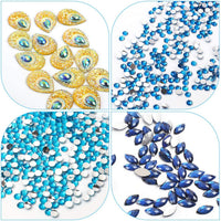 MXJSUA - Kit de pintura de diamantes de imitación redondo 5D para manualidades con forma especial de 5D para decoración de pared del hogar, 12 x 16 pulgadas, pavo real azul verde - Arteztik
