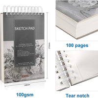 Juego de 40 lápices de dibujo, juego de dibujo y boceto, incluye 18 lápices de grafito, lápices de grafito y carbón, 100 páginas de libro de bocetos y accesorios para niños, adolescentes y adultos - Arteztik

