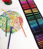 Lápices de acuarela – Lápices para colorear en seco/acuarela de pintura húmeda – Lona Lápiz de lana, pincel de acuarela y sacapuntas para el juego completo de artistas - Arteztik
