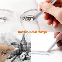 Auvanteo - Juego de 30 piezas de sacapuntas de papel y tortilliones con 2 sacapuntas de papel de lija para dibujo de dibujo de estudiante, 6 tamaños - Arteztik
