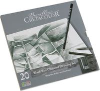 Cretacolor Black Box - Juego de lata de carbón - Arteztik
