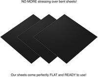 Hojas permanentes de vinilo negro mate mejor que rollos de vinilo – EZ Craft USA – 12 pulgadas x 12 pulgadas – 40 hojas adhesivas mate con soporte para Cricut y otros cortadores - Arteztik

