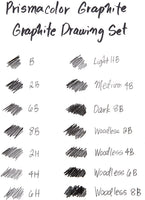 Prismacolor Premier - Lápices de grafito con gomas de borrar y sacapuntas, 18 piezas - Arteztik
