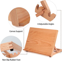 Falling in Art 4-Position Wood Drafting Table Easel Drawing and Sketching Board, 17 1/10 Inches by 12 1/2 Inches - Arteztik
