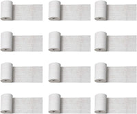 Vendaje de gasa de yeso para manualidades de hobby, máscaras, paisajes, vientre fundido – 4.0 in x 180.0 in (5yd) rollo de vendaje de gasa (12 unidades) - Arteztik
