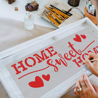 KIBAGA Plantillas reutilizables para pintar en madera y más, diseño de letrero de bienvenida fácil de pintar, juego de letras para decoración de puerta o porche, perfecto para otoño o decoración de Navidad para tu hogar. - Arteztik
