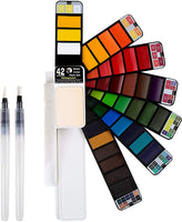 Falling in Art 42 - Juego de pintura para acuarela con 2 pinceles - Arteztik
