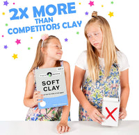 Arcilla suave para suministros de slime, arcilla para modelar, suministros de arte para niños, añadir al pegamento y espuma de afeitar para hacer slime de mantequilla esponjosa [230 gramos / 9 onzas hace +10 slimes - Arteztik
