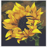 Bemaystar - Kit de pintura de diamante 5D para adultos, broca redonda, bordado, punto de cruz, manualidades, decoración de pared, girasol en el viento, 11.8 × 11.8 pulgadas - Arteztik
