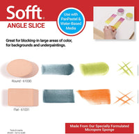 Colorfin Sofft Art Esponja, ángulo de plana - Arteztik
