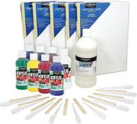 Sargent Art 22-0064 - Kit de vertedor de acrílico (tamaño mediano), varios colores - Arteztik
