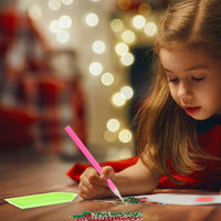 Whaline - Juego de 8 llaveros de pintura con diamantes de imitación, diseño de reno de árbol de Navidad 5D - Arteztik
