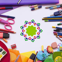 Juego de 36 herramientas de punteado de mandala para pintar, 36 unidades de plantillas de mandala con lunares - Arteztik
