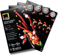 UART Grado 800 – Papel pastel lijado premium oscuro – 27 x 40 pulgadas 10 unidades - Arteztik
