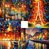 ARTDOT 5D Kit de pintura de diamante para adultos, paquete de 4 taladros completos de diamante, suministros de lienzo para adultos, principiantes, decoración de pared para el hogar, 12 x 16 pulgadas - Arteztik

