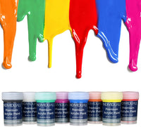 Juego de pinturas acrílicas premium por individuall, 8 pinturas acrílicas de grado profesional, suministros de arte fabricados en Alemania, juego de pintura acrílica con colores vivos, ideal para pintura en lienzo - Arteztik
