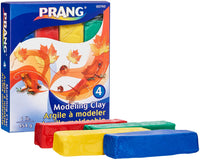 Prang modelado arcilla Set, 4 de color arcilla bloques por Set, 0,25 libras cada, Rojo, Amarillo, Verde y Azul (00740), Rojo/Verde/Azul/Amarillo - Arteztik
